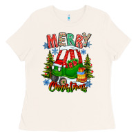 Bone merry christmas car Ladies Tee - CowhideDigitalArt
