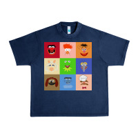 Navy Muppets and Friends Urban Heavy Tee - linhVisuals