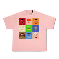 Salmon Muppets and Friends Urban Heavy Tee - linhVisuals