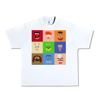 White Muppets and Friends Urban Heavy Tee - linhVisuals