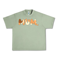Oil Green Bluey Mum Urban Heavy Tee - linhVisuals