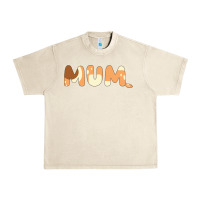 Sandshell Bluey Mum Urban Heavy Tee - linhVisuals