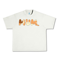 Pistachio Bluey Mum Urban Heavy Tee - linhVisuals