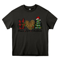 Asphalt peace love christmas Heavy Core Tee - RanaPortraitStore