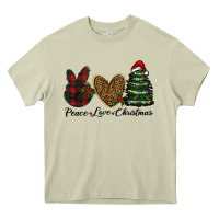 Mossy peace love christmas Heavy Core Tee - RanaPortraitStore