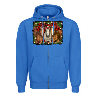 True Royal Christmas horses Zipper Hoodie - RanaPortraitStore