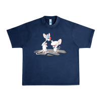 Navy newanimaniacs pinky and the brain Urban Heavy Tee - linhVisuals