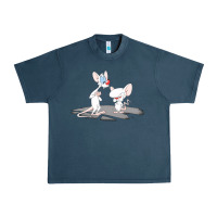 Midnight Navy newanimaniacs pinky and the brain Urban Heavy Tee - linhVisuals