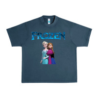 Midnight Navy newanna and elsa frozen Urban Heavy Tee - linhVisuals