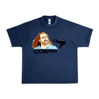 Navy nicolas cage conair Urban Heavy Tee - linhVisuals