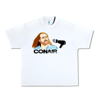 White nicolas cage conair Urban Heavy Tee - linhVisuals