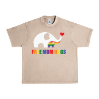 French Oak free mom hugs pride elephant rainbow Urban Heavy Tee - linhVisuals