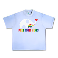 Grape Ice free mom hugs pride elephant rainbow Urban Heavy Tee - linhVisuals