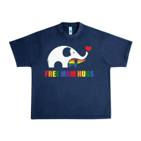 Navy free mom hugs pride elephant rainbow Urban Heavy Tee - linhVisuals