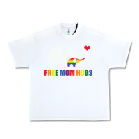 White free mom hugs pride elephant rainbow Urban Heavy Tee - linhVisuals