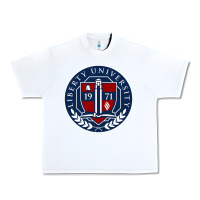 White liberty university seal Urban Heavy Tee - linhVisuals