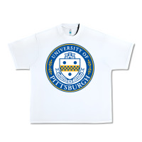 White university of pittsburgh Urban Heavy Tee - linhVisuals