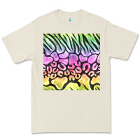 Bone neon rainbow safari seamless pattern Premium Tee - BundleAndBundleShop