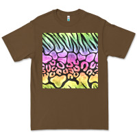Cacao neon rainbow safari seamless pattern Premium Tee - BundleAndBundleShop