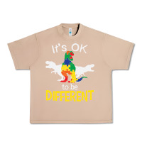 Burro it’s ok to be different autism dinosaur Urban Heavy Tee - linhVisuals