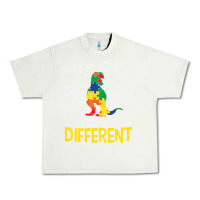Pistachio it’s ok to be different autism dinosaur Urban Heavy Tee - linhVisuals
