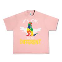 Salmon it’s ok to be different autism dinosaur Urban Heavy Tee - linhVisuals