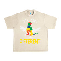 Sandshell it’s ok to be different autism dinosaur Urban Heavy Tee - linhVisuals