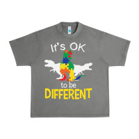 Tornado it’s ok to be different autism dinosaur Urban Heavy Tee - linhVisuals
