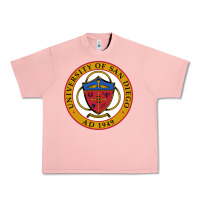 Salmon university of san diego Urban Heavy Tee - linhVisuals