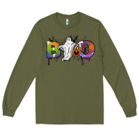 Army Green Boo Long Sleeve Tee - SublimationCraftShop
