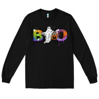 Black Boo Long Sleeve Tee - SublimationCraftShop