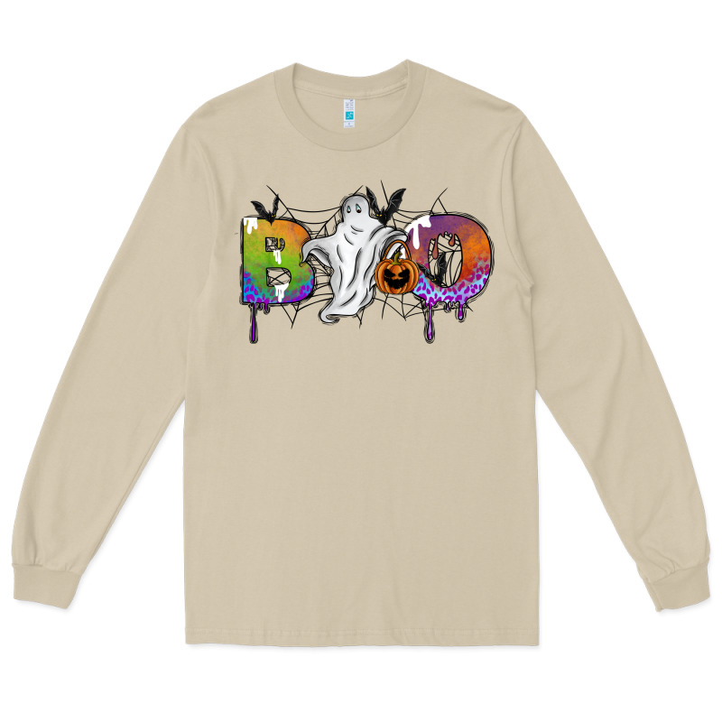 Boo Long Sleeve Tee by SublimationCraftShop | Teevron