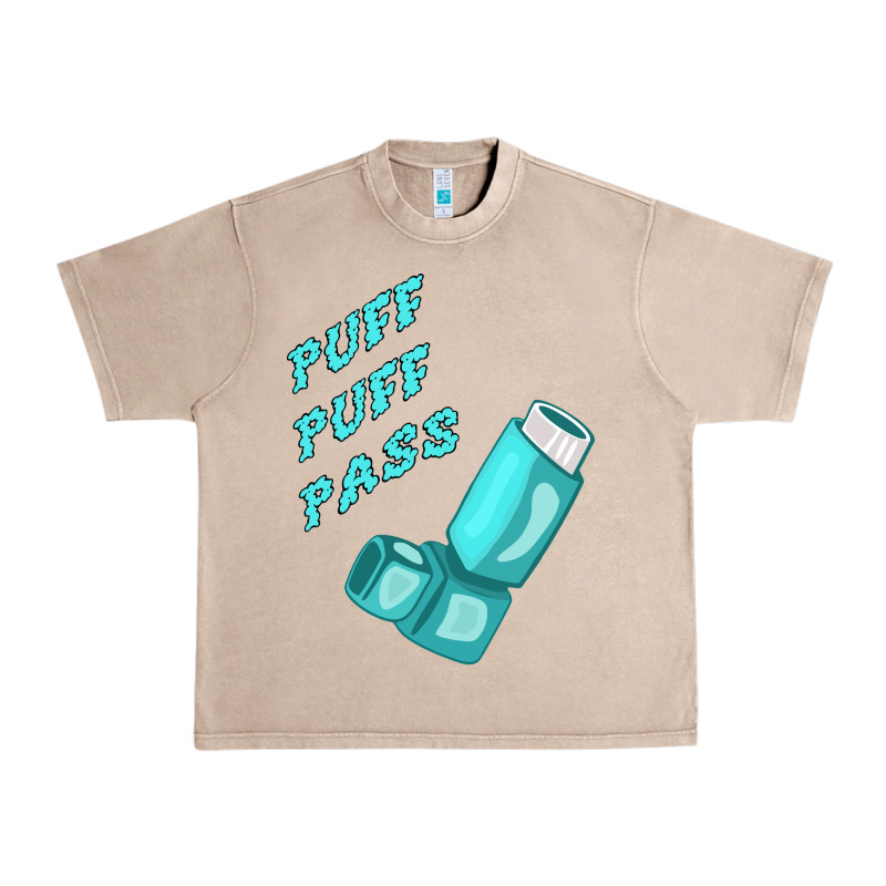 Puff Puff Pass Inhaler Urban Heavy Tee by linhVisuals | Teevron