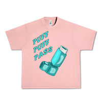 Salmon puff puff pass inhaler Urban Heavy Tee - linhVisuals