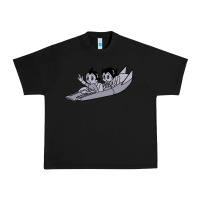 Black newastro boy and uran Urban Heavy Tee - linhVisuals