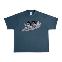 Midnight Navy newastro boy and uran Urban Heavy Tee - linhVisuals