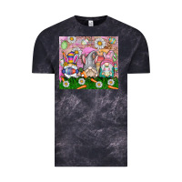 Cloud Black easter gnome Vintage Tee - CowhideDigitalArt