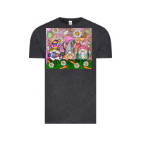 Vintage Black easter gnome Vintage Tee - CowhideDigitalArt