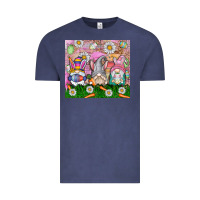 Vintage Denim easter gnome Vintage Tee - CowhideDigitalArt