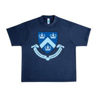 Navy columbia university shield Urban Heavy Tee - linhVisuals