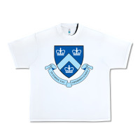 White columbia university shield Urban Heavy Tee - linhVisuals