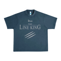 Midnight Navy funny drugs the line king design Urban Heavy Tee - linhVisuals