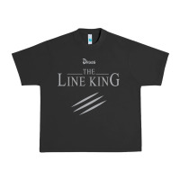 Pigment Black funny drugs the line king design Urban Heavy Tee - linhVisuals