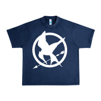Navy The Hunger Games Trilogy Urban Heavy Tee - linhVisuals
