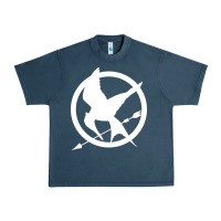 Midnight Navy The Hunger Games Trilogy Urban Heavy Tee - linhVisuals