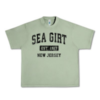 Oil Green womens sea girt new jersey nj vintage sports design black design v nec Urban Heavy Tee - linhVisuals