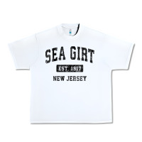 White womens sea girt new jersey nj vintage sports design black design v nec Urban Heavy Tee - linhVisuals