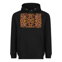 Black leopard glitter background Heavyweight Hoodie - RanaPortraitStore