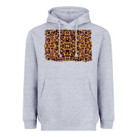 Heather Grey leopard glitter background Heavyweight Hoodie - RanaPortraitStore