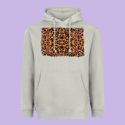 Leopard Glitter Background Heavyweight Hoodie Designed By Ranaportraitstore
